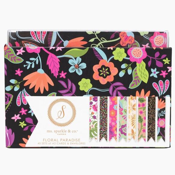 (3) Boxed Blank Cards & Envelopes Floral Paradise Total 120 Cards - Picture 4 of 6